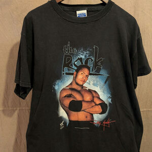 VTG 1998 The Rock WWF WWE Promo Tee Tultex Sz Large